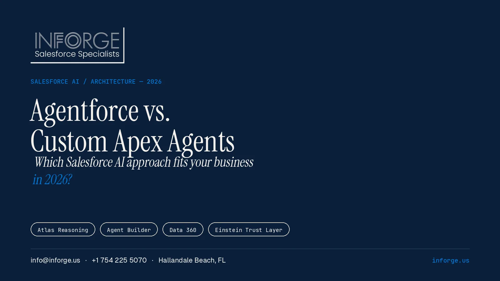 Agentforce vs. Custom Apex Agents: Which Salesforce AI Approach Fits Your Business in 2026