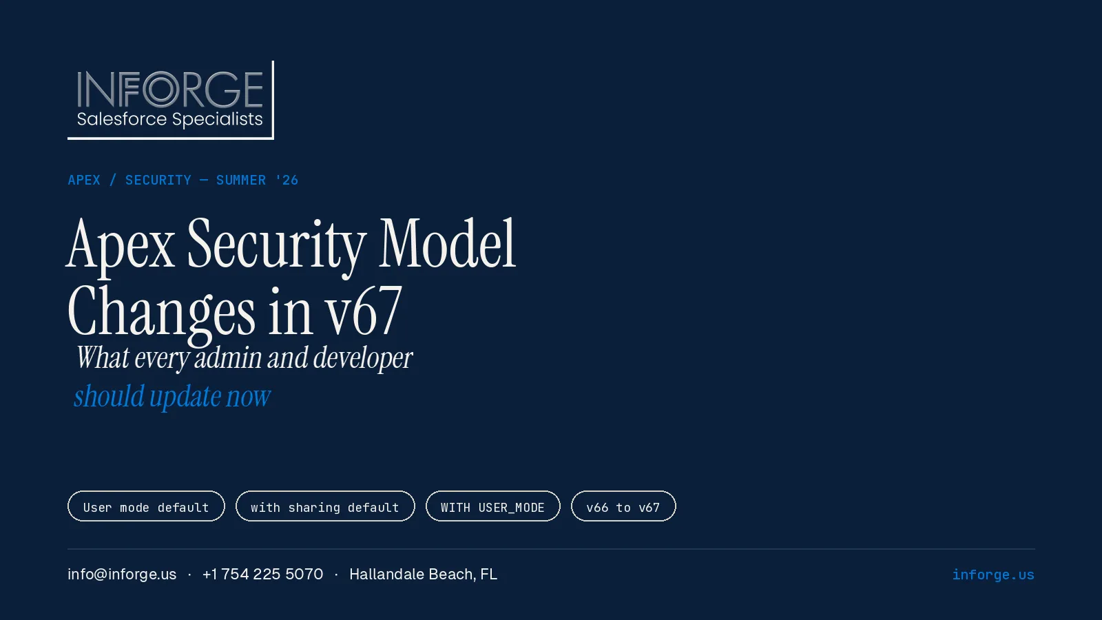 Salesforce Apex Security Model Changes: What Every Admin and Developer Should Update Now
